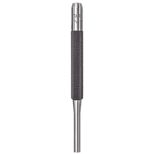 STARRETT 565E Drive Pin Punch, 3/16 Inch Tip Dia, 4 Inch Overall Lg, Round, Steel, Flat, Sae | CU4NEM 30A630