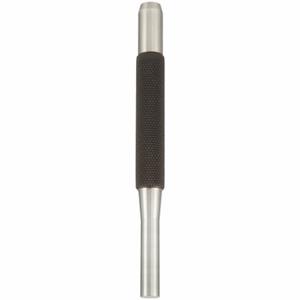 STARRETT 565G Drive Pin Punch, 1/4 Inch Tip Dia, 4 Inch Overall Lg, Round, Steel, Flat, Sae | CU4NEL 30A629