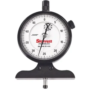 STARRETT 640RJZ Dial Depth Gauge, 0 Inch To 0.5 Inch Range, +/-0.001 Inch Accuracy | CU4NHX 26Z132