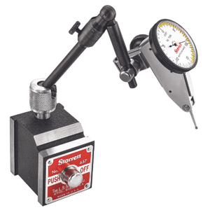 STARRETT 657-709Z Dial Test Indicator & Mag Base, 0 Inch To 0.03 Inch Range, 0-15-0 Dial Reading, White Dial | CU4MYE 26Z917