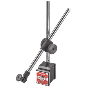 STARRETT 657D Magnetic Base With Attachments, 0.375 Inch Rod, Push Button | AC4GZP 2ZUL4 / 52749