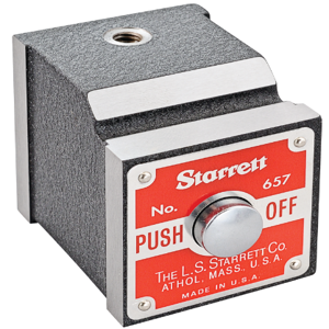 STARRETT 657P Magnetic Indicator Holder, 100 lb, 1/4-20 Thread, Black Finish | AE9XBC 6NAZ4 / 52757