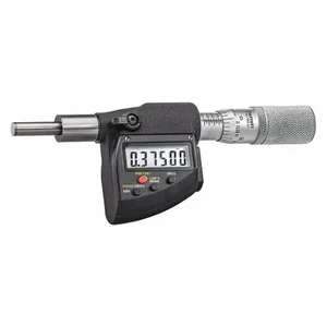 STARRETT 762.1MEXFL-50 Digital Micrometer Depth Gage, 0 Inch To 2 In/0 To 50 mm Range, ±0.0001 Inch Accuracy | CU4NAP 60KC29