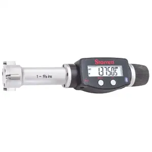 STARRETT 770BXTZ-138 Digital 3-Point Inside Micrometer, 1 Inch To 1.375 In/25 mm To 35 mm Range, Ip65 | CU4MZU 53VE34