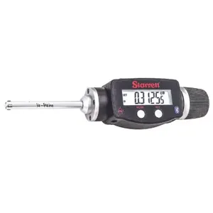 STARRETT 770BXTZ-312 Digital 3-Point Inside Micrometer, 0.25 Inch To 0.3125 In/6 mm To 8 mm Range, Ip65 | CU4MZM 53VE40