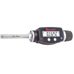 STARRETT 770BXTZ-375 Digital 3-Point Inside Micrometer, 0.3125 Inch To 0.375 In/8 mm To 10 mm Range, Ip65 | CU4MZN 53VE42