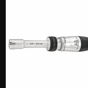 STARRETT 78XTZ-750 Mechanical 3-Point Inside Micrometer, 5/8 Inch to 3/4 Inch Range, +/-0.00015 Inch Accuracy | CU4NUC 30A294