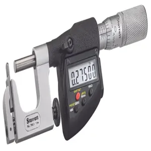 STARRETT 790.1AFL-1 Digital Multi-Anvil Micrometer, 0 Inch To 1 In/0 mm To 25 mm Range, Ip67 | CU4NTR 60KC72