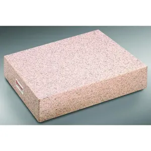 STARRETT 80776 Granite Surface Plate, Pink, Grade A, 48 x 96 x 12 Inch Size | AE9ZPB G-80776 / 6PCU4