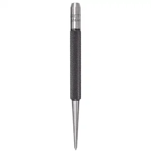 STARRETT 816A Prick Punch, 5/64 Inch Tip Size, Round, 4 Inch Length, 1 1/2 Inch Taper Length | CU4NYL 30A650