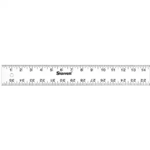 STARRETT ASE-36 Aluminum Rule Straight Edge, 36 Inch | CU4NZC 44WH14