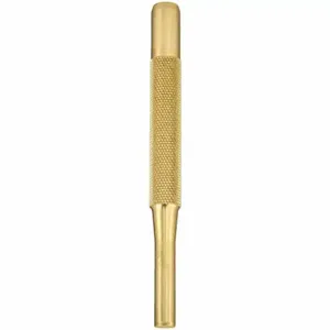 STARRETT B565G Brass Drive Pin Punch 1/4 Inch Tip 4 Inch Length | AC8HQK 3AET7 / 12471