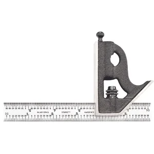 STARRETT C11H-6-4R 6 Inch Combination Square, Tempered Steel Blade | AC4HAL 2ZUP8 / 56362