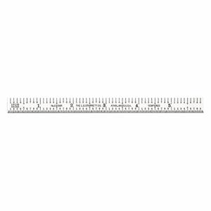 STARRETT C306R-6 Lineal, 6R, schnell ablesbare 50tel/schnell ablesbare 10tel, 6 Zoll Länge | CJ3FLQ 30A975