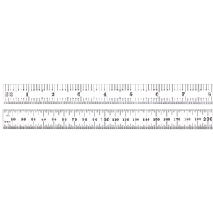 STARRETT C334-500 Rule, 500 mm | CU4PAD 30A967