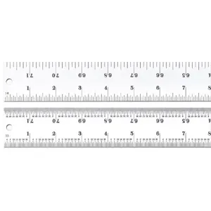 STARRETT C404R-72 Steel Rule Heavy Spring-tempered 72 In | AE6MZU 5UAN8 / 51488