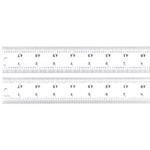 STARRETT C416R-48 Steel Rule Heavy Spring-tempered 48 In | AE6MZR 5UAN6 / 51511