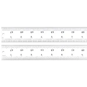 STARRETT C416R-48 Steel Rule Heavy Spring-tempered 48 In | AE6MZR 5UAN6 / 51511