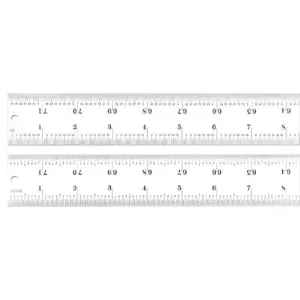 STARRETT C416R-72 Heavy Spring Tempered Steel Rule | CU4PAY 197U96