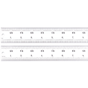 STARRETT C416R-96 Ruler, 16R, 100ths/64ths/Quick-Reading 50ths/Quick-Reading 32nds, 96 Inch Length | CJ3FLD 30A985