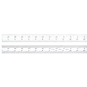 STARRETT C604R-18 W/SLC 18IN Rule with Slc | CU4NYZ 26Y566