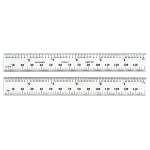 STARRETT C636EM-6 Steel Rule 6 Inch Type 36 1 Blank End | AC4HCP 2ZUX3 / 57064