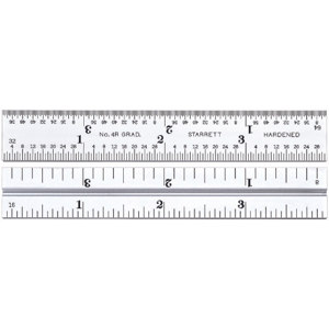 STARRETT CB4-4R 4 Inch Combination Square Blade, 4r Graduations | AC4HAT 2ZUR5 / 50077