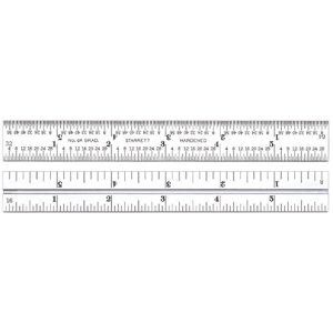 STARRETT CB6-4R 6 Inch Combination Square Blade | AC4HAU 2ZUR6 / 50080