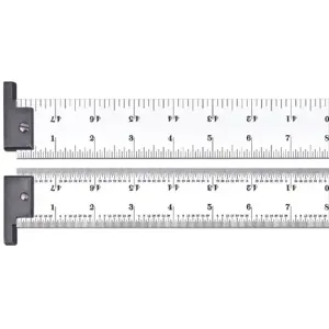 STARRETT CH404R-48 Steel Rule Heavy Spring-tempered 48 In | AE6MZT 5UAN7 / 51496