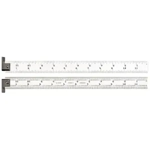 STARRETT CH604R-12 Ruler, 4R, 16ths/64ths/8ths/Quick-Reading 32nds, 12 Inch Length, Steel | CJ3FKW 30A991