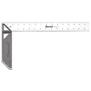 STARRETT K53-14-N Stainless Carpenters Try Square, 14 Inch Size | CU4PEV 44WG97