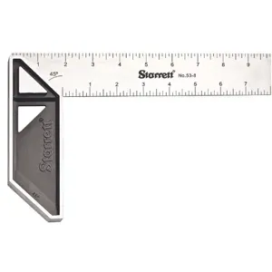 STARRETT K53-8-N Stainless Carpenters Try Square, 8 Inch Size | CU4PEW 44WG98