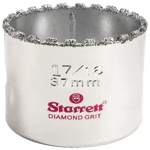 STARRETT KD0176-N Synthetic Diamond Grit Hole Saw, 1-7/16 Inch Size | CU4NMR 44WF16