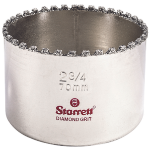 STARRETT KD0234-N Diamond Grit Holesaw, 23/4 Inch Size | CU4NNE 26Y582