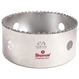 STARRETT KD0418-N Synthetic Diamond Grit Hole Saw, 4-1/8 Inch Size | CU4NMT 44WF25