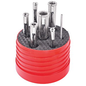 STARRETT KD2000TD1 Diamond Tile Hole Saw Kit, 7 Piece | CU4PDV 44WF86