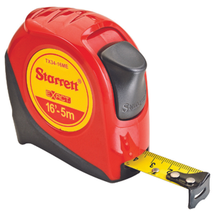 STARRETT KTX34-16ME-N Tape Measure, 3/4 Inch Sizex 16, 1/16 mm | CU4PCD 44WG12