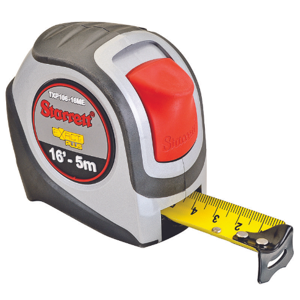 STARRETT KTXP106-16ME-N Tape Measure, 1 Inch Sizex 16ft /5m, 1/16 mm | CU4PBW 44WG15