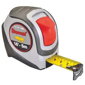 STARRETT KTXP106-16ME-N Tape Measure, 1 Inch Sizex 16ft /5m, 1/16 mm | CU4PBW 44WG15