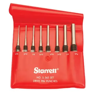 STARRETT S565PC Drive Pin Punch Set | CV4LRZ 30A633