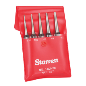 STARRETT S800PC Nail Set | CU4NXC 30A592