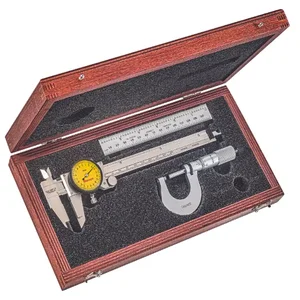 STARRETT S909MZ Basic Precision Measure Set Metric 3 Pc | AE6MZN 5UAN2 / 65668