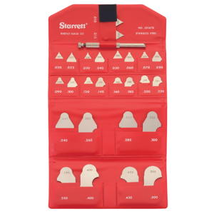 STARRETT SD167GHZ Radius Gage With Holder, 26 Leaves | CU4NKF 30A775