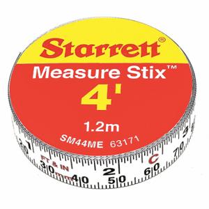 STARRETT SM44ME Messstab, 1/2 Zoll x 4 Fuß, metrisch/englisch | CU4NQZ 44WG50