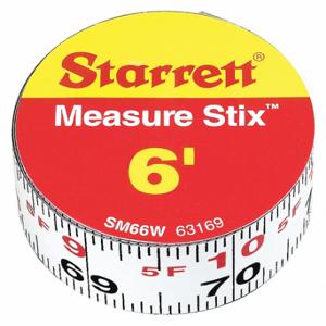 STARRETT SM66W Messstab, 3/4 Zoll x 6 Fuß | CU4NRC 44WG53