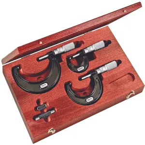 STARRETT ST436.1AXFLZ Micrometer Set 0 To 3 Inch 0.0001 In | AC4GWR 2ZUA6 / 68038