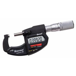 STARRETT W733.1MEXFL-25 Wireless Digital Micrometer, 0 Inch to 1 in/0 mm to 25 mm Range, IP67 | CR2RHV 783RC3