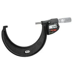 STARRETT W733.1XFLZ-5 Wireless Digital Micrometer, 101 to 127 mm/4 Inch to 5 Inch Range, IP67 | CR2TMG 783R97