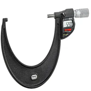 STARRETT W733.1XFLZ-6 Wireless Digital Micrometer, 127 to 152 mm/5 Inch to 6 Inch Range, IP67 | CR2KWL 783R98