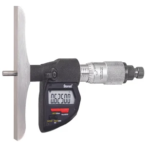 STARRETT W749.1BZ-6RL Wireless Digital Depth Micrometer, 0 Inch to 6 in/0 to 150 mm Range, IP54, Full Base | CU4MRH 783R99